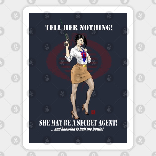 Tell Her Nothing... Magnet by PickledGenius